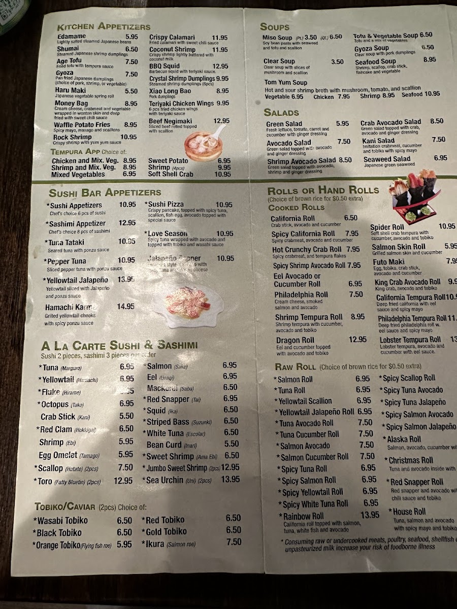 Menu Mino Japanese Restaurant & Sushi Bar-10