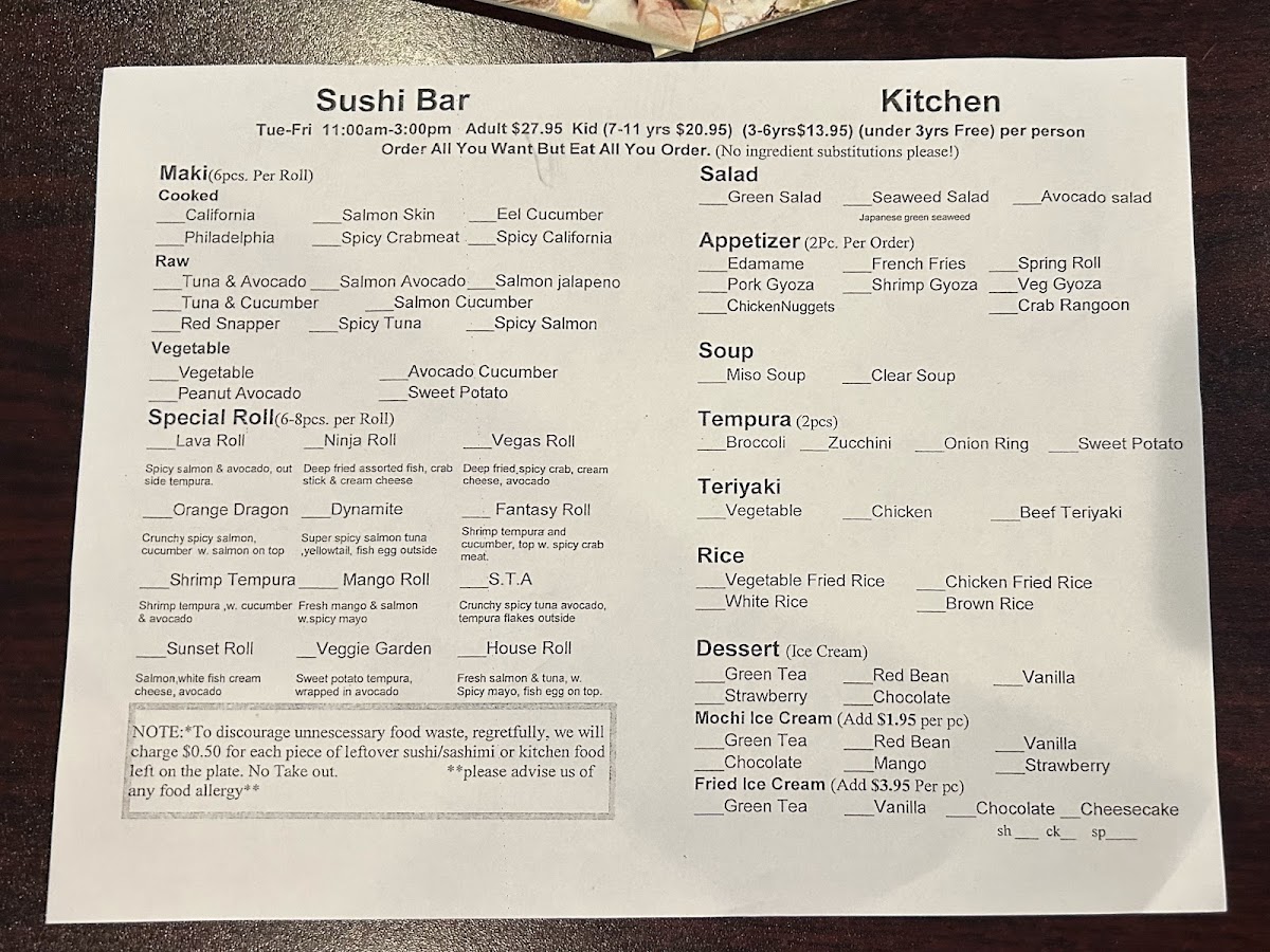 Menu Mino Japanese Restaurant & Sushi Bar-6